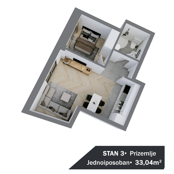 Jug Bogdanova - Stan-3 - 3D